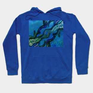 Reaching out across the sea (no text) Hoodie